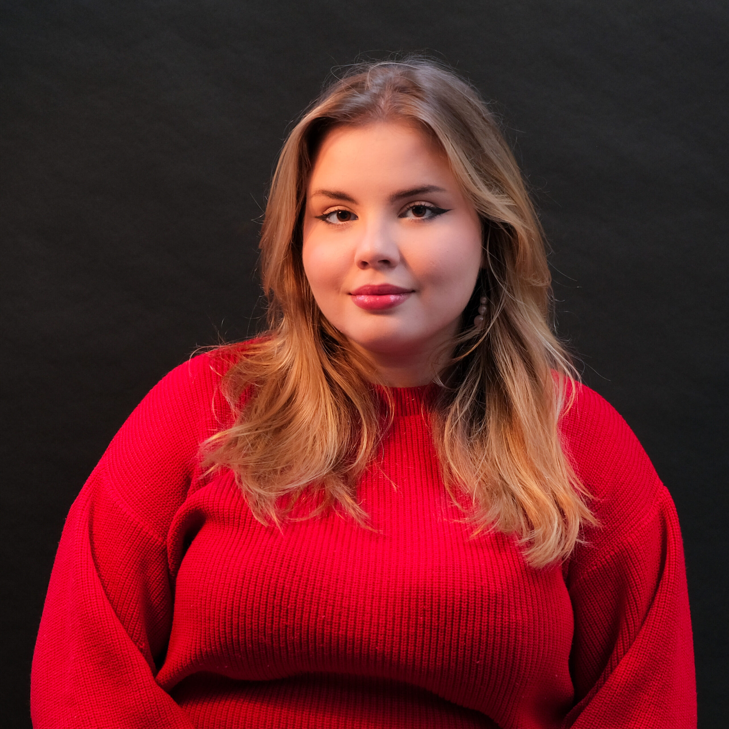 Professional employee portraits taken for Helsinki Think Company in 2024, showcasing staff in a clean studio style.